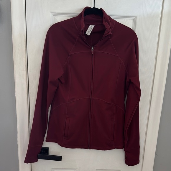 Marika Women's Burgundy Athletic Jacket - Picture 1 of 6